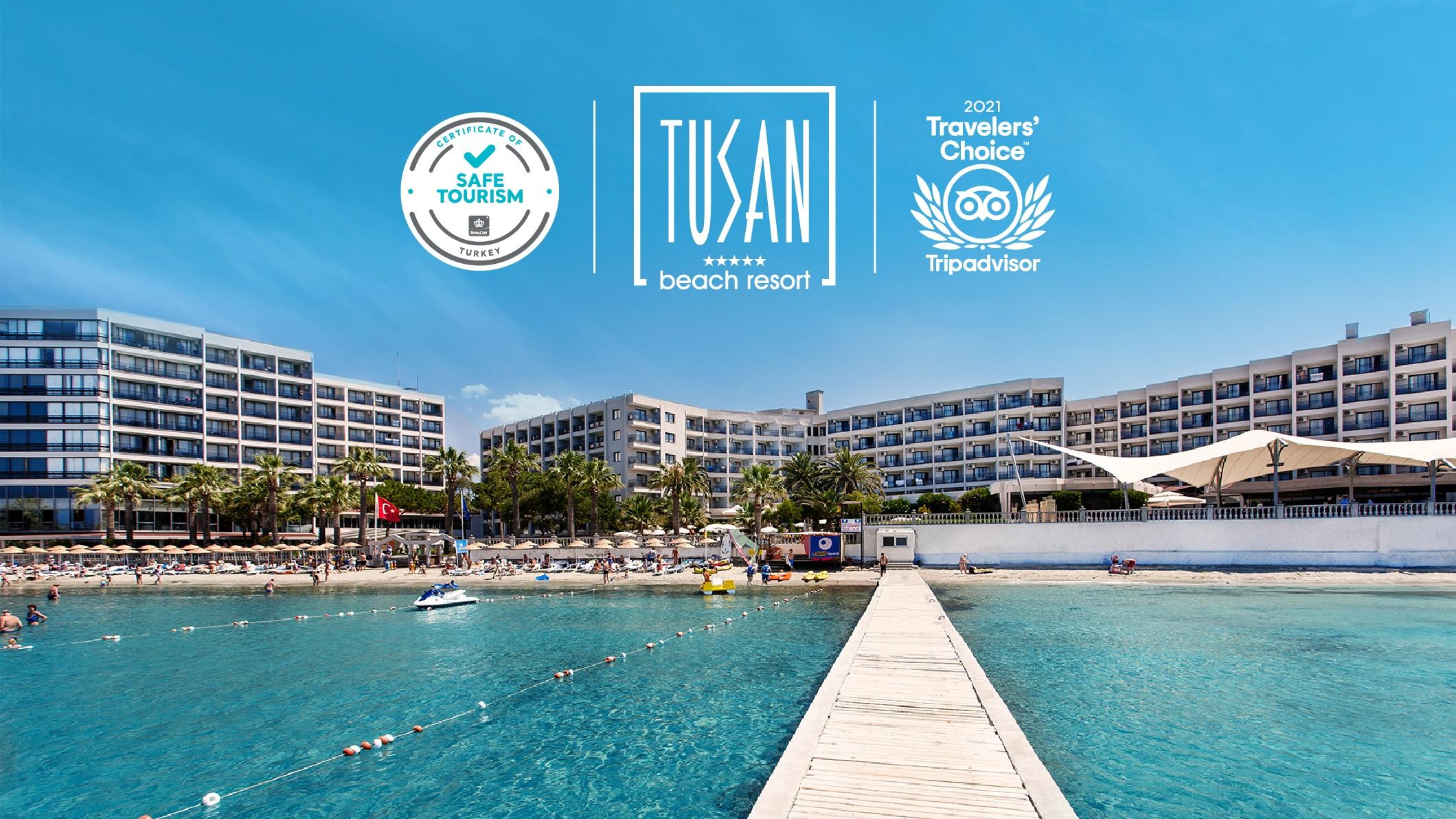 Tusan Beach Resort Кушадасы Экстерьер фото